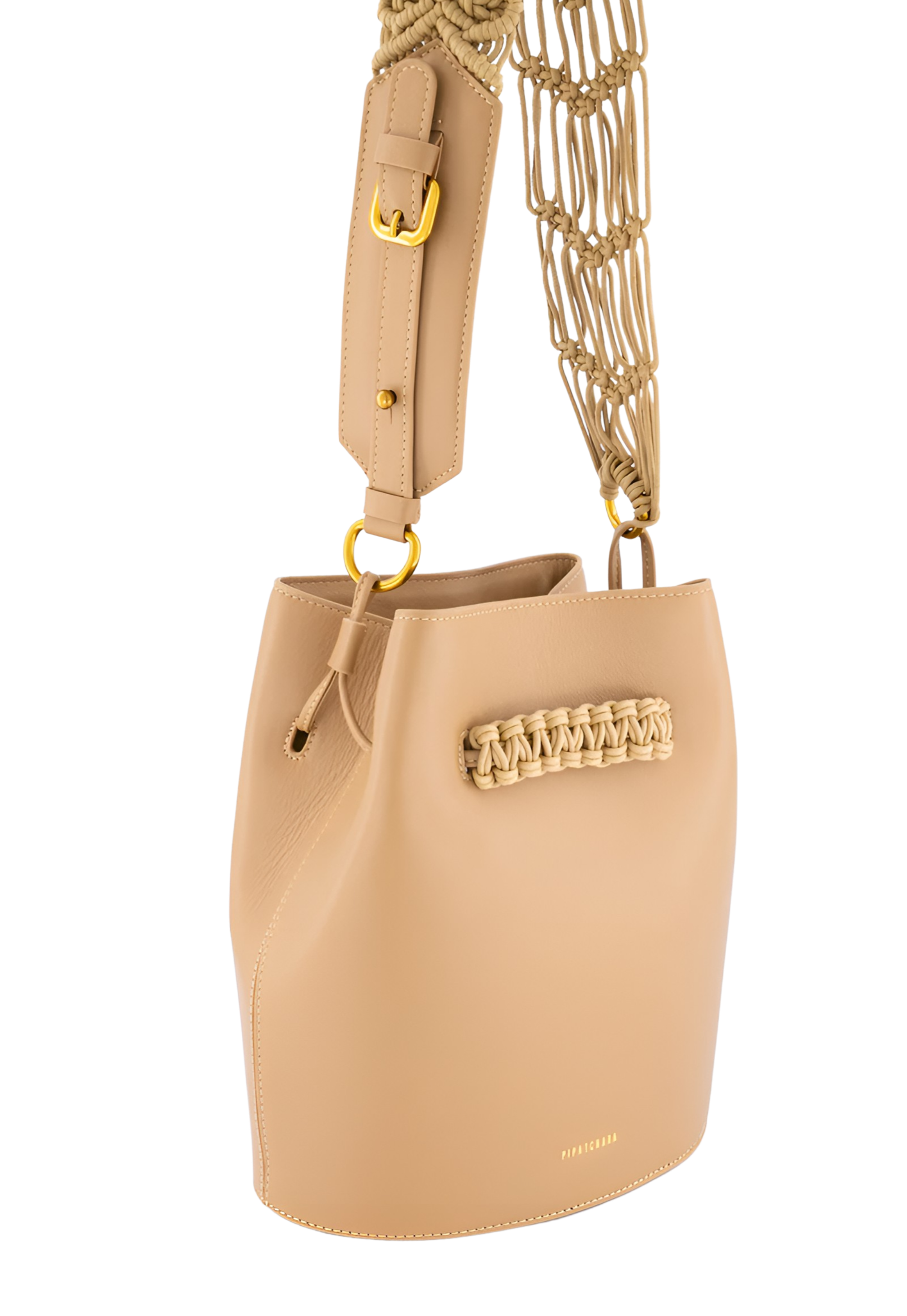 Sham Bucket Bag Nude