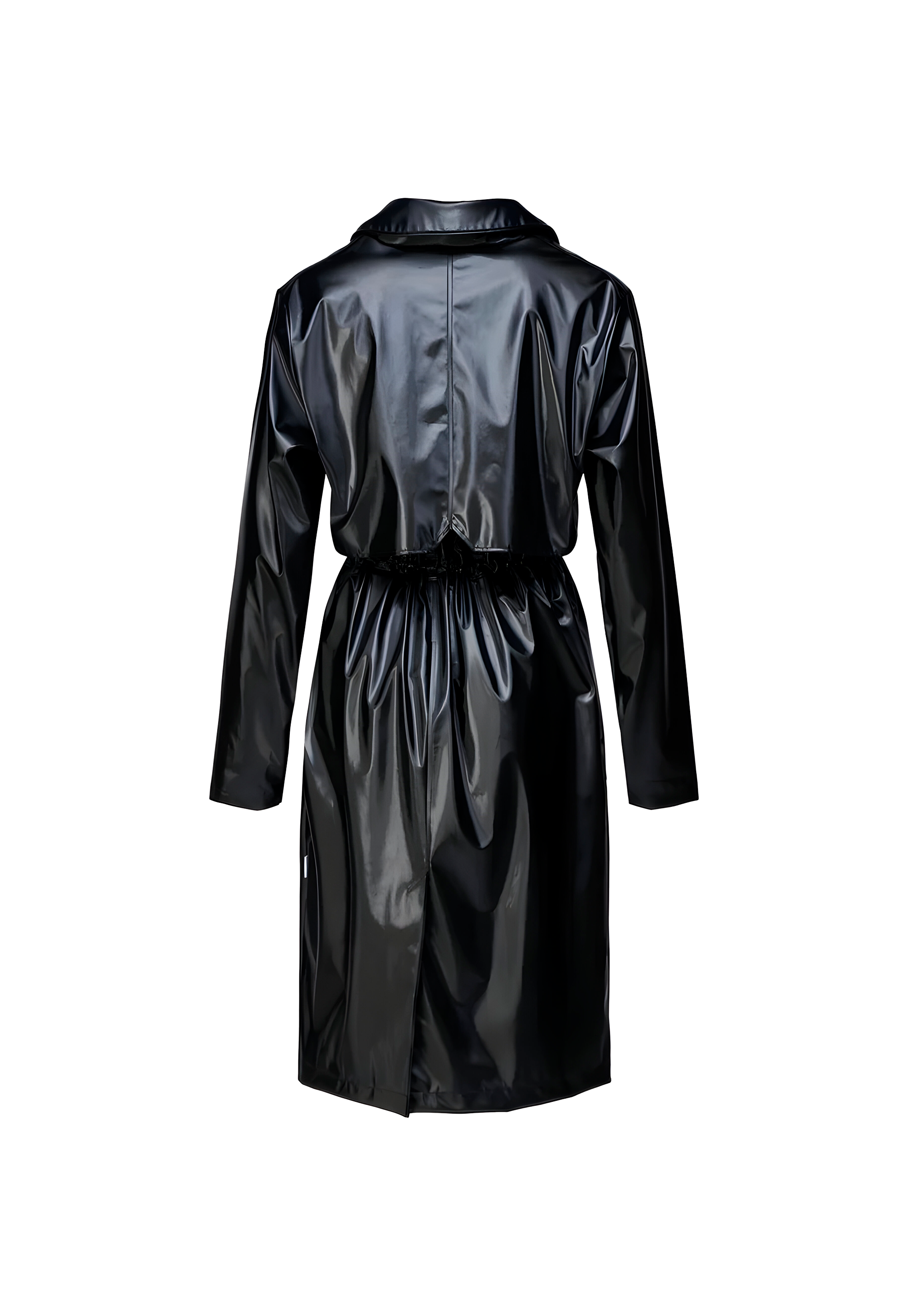 String Overcoat| Shiny Black